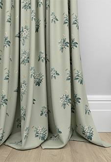 Upton, Apple Spray Bud Green - Made to Measure Curtains